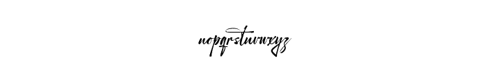 SmoothRadianceOne Font LOWERCASE