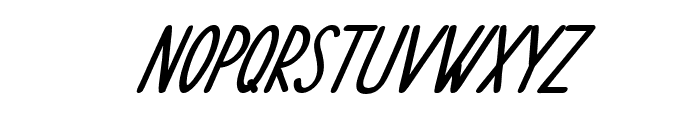 Smoothie Italic Font UPPERCASE