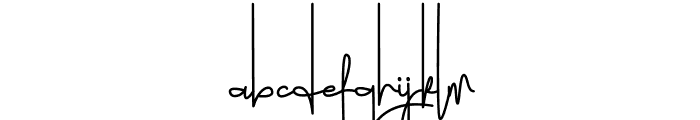 Smoothie Script Font LOWERCASE