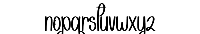 Smooties Font LOWERCASE