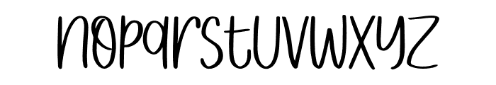 Smother Spoon Font LOWERCASE