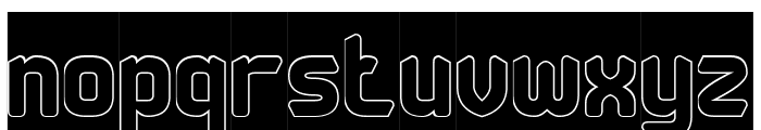 Snack Bite-Hollow-Inverse Font LOWERCASE