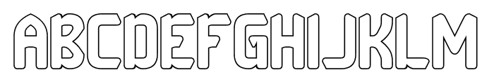Snack Bite-Hollow Font UPPERCASE
