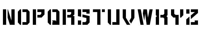 SnapeShock-Stencil Font UPPERCASE
