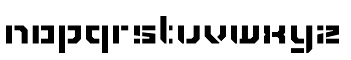 SnapeShock-Stencil Font LOWERCASE