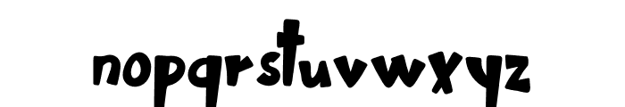 Sneacky Font LOWERCASE