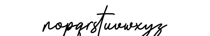 Snitrun Signature Font LOWERCASE