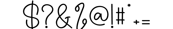 Snoopy Signature Font OTHER CHARS