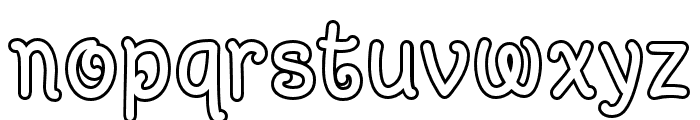 Snow Atisen Outline Font LOWERCASE