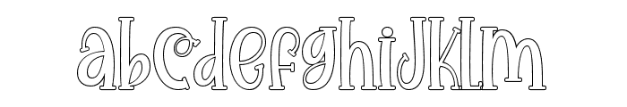 Snow Breath 04 coloring Regular Font LOWERCASE