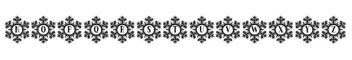 Snow Cold Font UPPERCASE