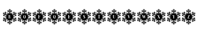 Snow Cold Font LOWERCASE