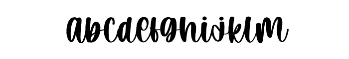 Snow Cute Script Font LOWERCASE