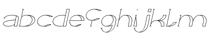 Snow Flake Italic Font LOWERCASE