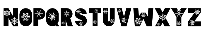 Snow Flakes Font LOWERCASE
