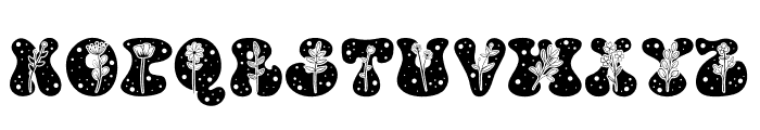 Snow-Flowers Font LOWERCASE