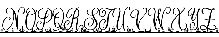 Snow-Ho-Ho Monogram Regular Font UPPERCASE