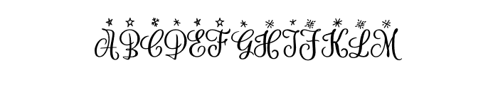 Snow-Ho-Ho Monogram Regular Font LOWERCASE