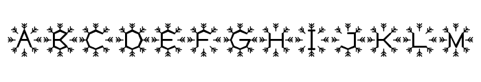 Snow Sticks Font LOWERCASE