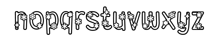 Snow Vibes Outline Font LOWERCASE
