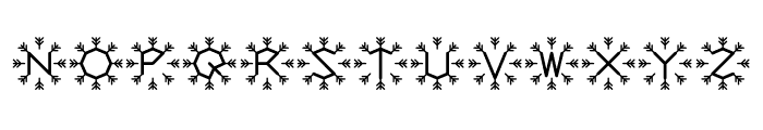 SnowSticks Font UPPERCASE
