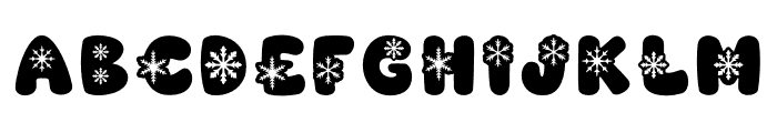 Snowdust Font UPPERCASE