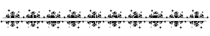 Snowflake Christmas Monogram Rg Font OTHER CHARS