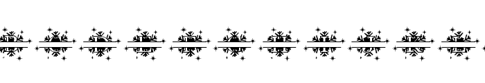 Snowflake Christmas Monogram Rg Font UPPERCASE