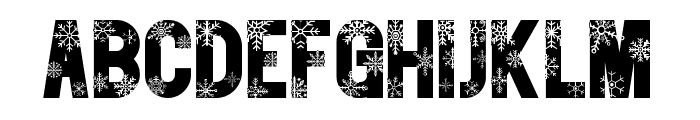 Snowflake Semi Bold   Font UPPERCASE
