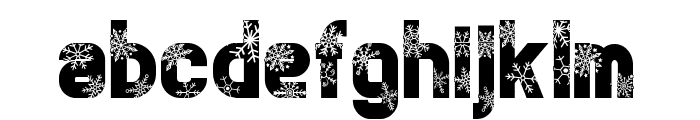 Snowflake Semi Bold   Font LOWERCASE