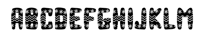 Snowflake Wave Font UPPERCASE