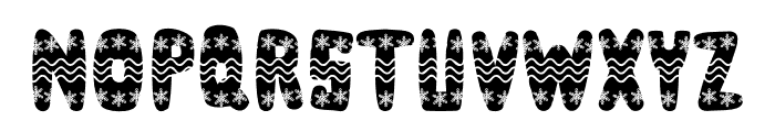 Snowflake Wave Font UPPERCASE
