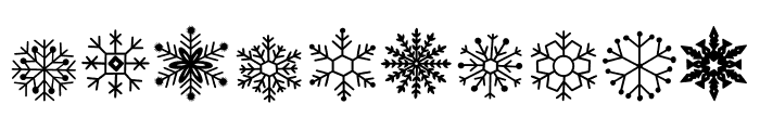 Snowflake doodle Font OTHER CHARS