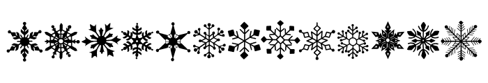 Snowflake doodle FONT