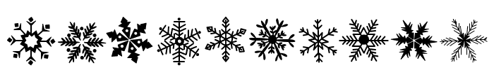 Snowflake tattoo Font OTHER CHARS