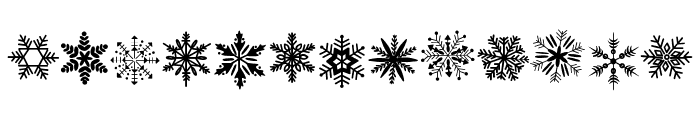 Snowflake tattoo Font UPPERCASE