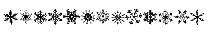 Snowflake tattoo Font UPPERCASE