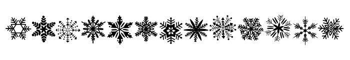 Snowflake tattoo FONT