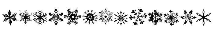 Snowflake tattoo Font LOWERCASE