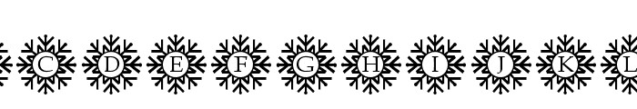 SnowflakeMonogram Font UPPERCASE