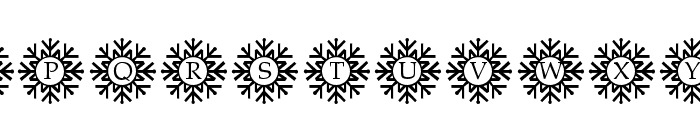 SnowflakeMonogram Font UPPERCASE