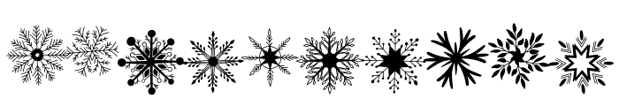 Snowflakes  Doodle Font OTHER CHARS