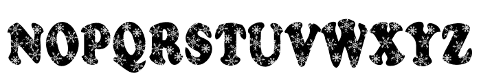 Snowflakes Falling Font UPPERCASE