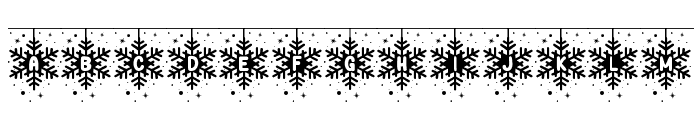Snowflakes String Regular Font UPPERCASE