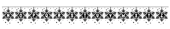Snowflakes String Regular Font UPPERCASE