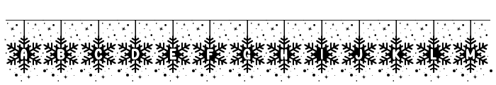 Snowflakes String Regular Font LOWERCASE