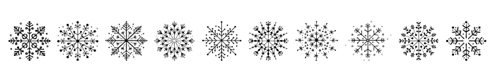 Snowflakes of happiness Regular Font OTHER CHARS