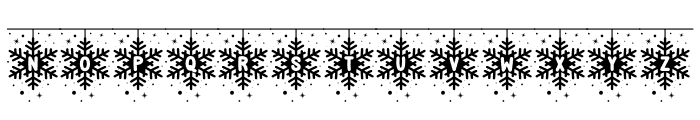 SnowflakesString-Regular Font UPPERCASE