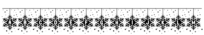 SnowflakesString-Regular Font LOWERCASE