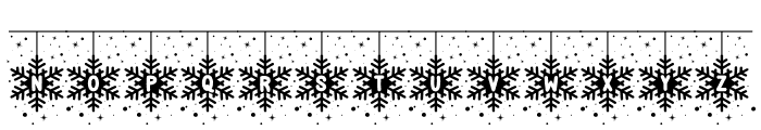 SnowflakesString-Regular Font LOWERCASE